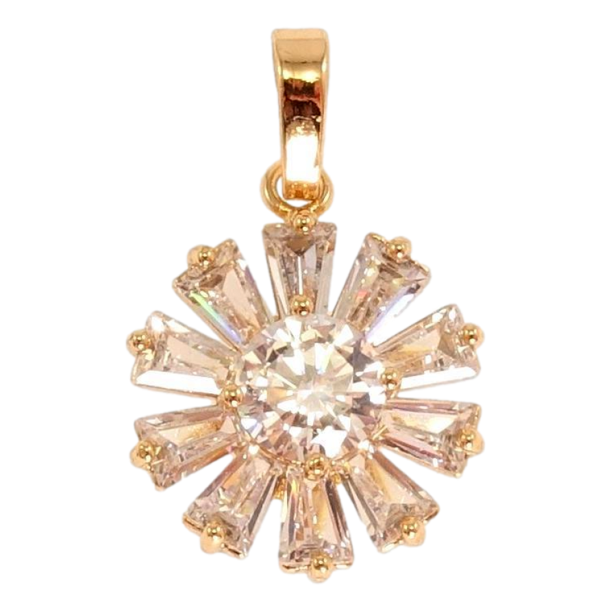 Кулон Xuping Позолота 18K Кристальна квіточка фото №1 Кулон Xuping Позолота 18K Кристальна квіточка фото №1