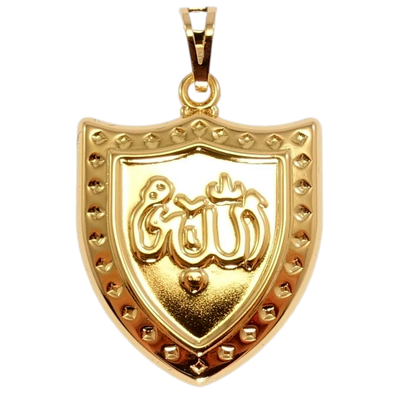 Кулон Xuping Позолота 18K Щит з написом Аллах фото №1