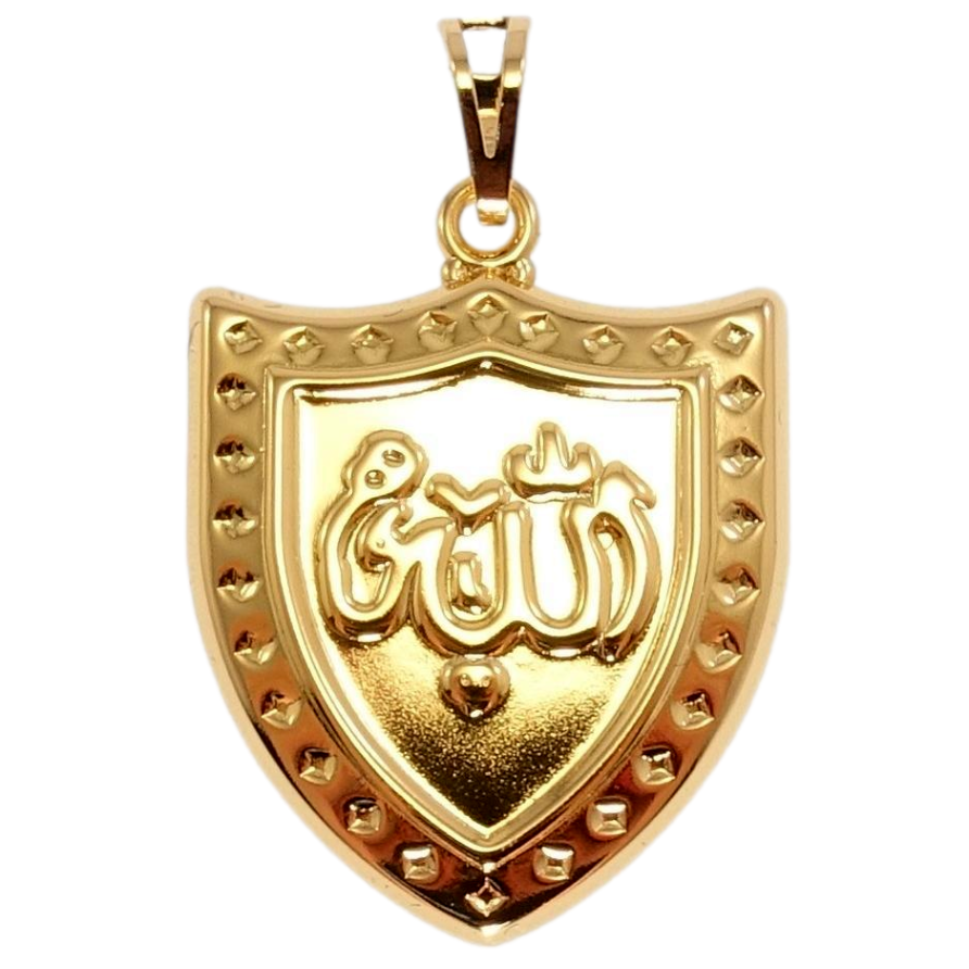 Кулон Xuping Позолота 18K Щит з написом Аллах фото №1