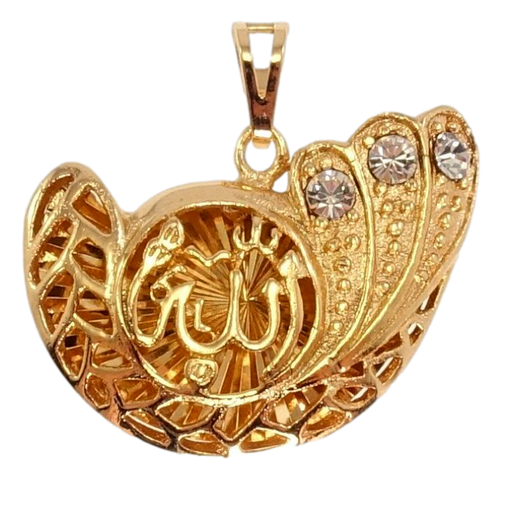Кулон Xuping Позолота 18K Мусульманська підвіска з різьбленим написом Аллах та вставками цирконію фото №23 Кулон Xuping Позолота 18K Мусульманська підвіска з різьбленим написом Аллах та вставками цирконію фото №23