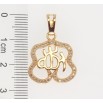 Кулон Xuping Позолота 18K Мусульманська підвіска з написом Аллах та інкрустацією цирконієм фото №2