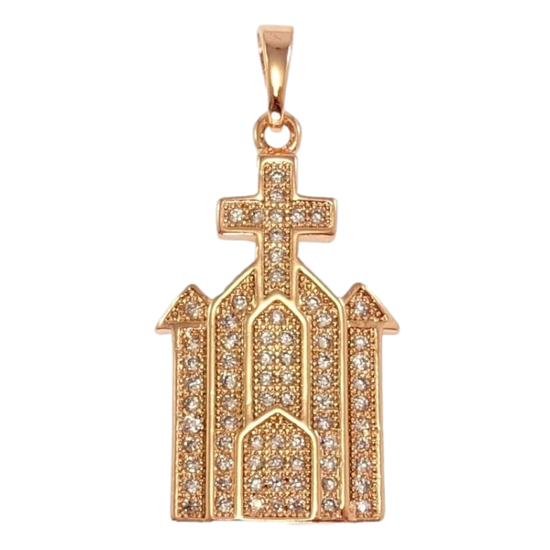 Кулон Xuping Позолота РО Католический Xupingам инкрустация цирконий фото №4