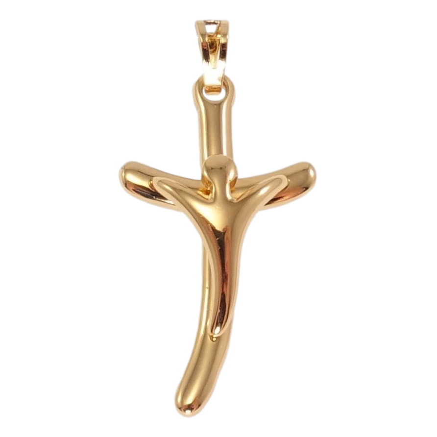 Кулон Xuping Позолота 18K Декоративний Хрест із Розп'яттям фото №1