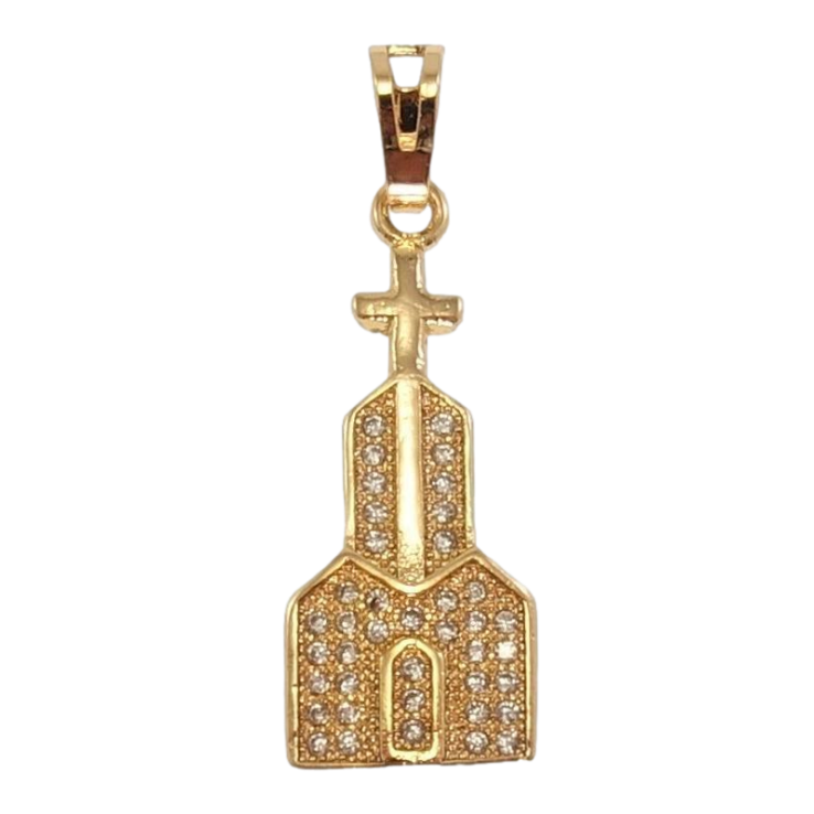 Кулон Xuping Позолота 18K Храм інкрустація цирконієм фото №25 Кулон Xuping Позолота 18K Храм інкрустація цирконієм фото №25