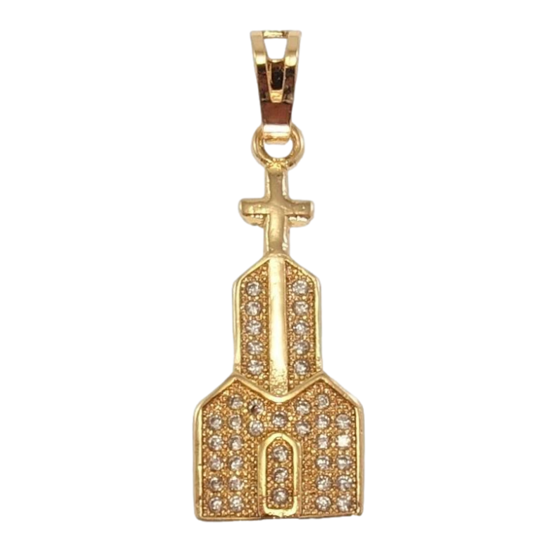 Кулон Xuping Позолота 18K Храм інкрустація цирконієм фото №7