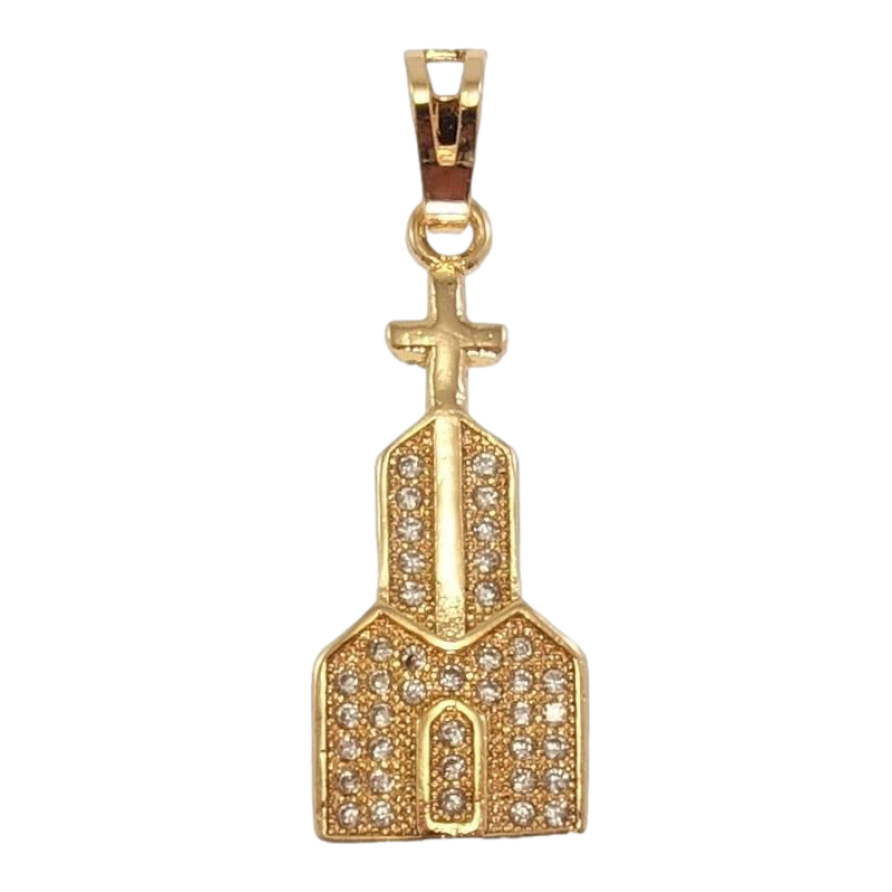 Кулон Xuping Позолота 18K Храм інкрустація цирконієм фото №1
