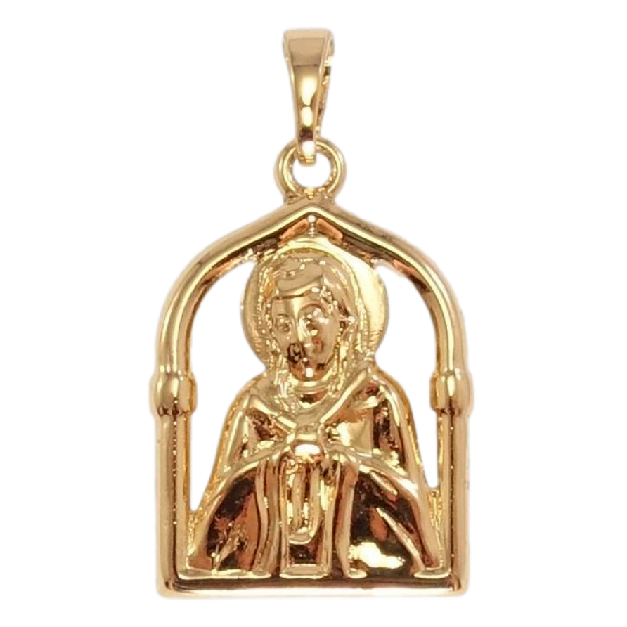 Кулон Xuping Позолота 18K Декоративна Ладанка Пресвята Богородиця фото №1