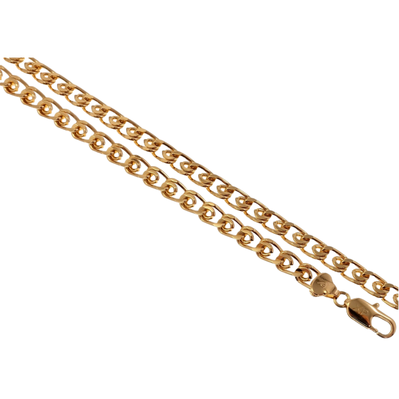 Цепочка Xuping Позолота 18K Плетение Лав длина 50см х 7мм фото №1 Цепочка Xuping Позолота 18K Плетение Лав длина 50см х 7мм фото №1