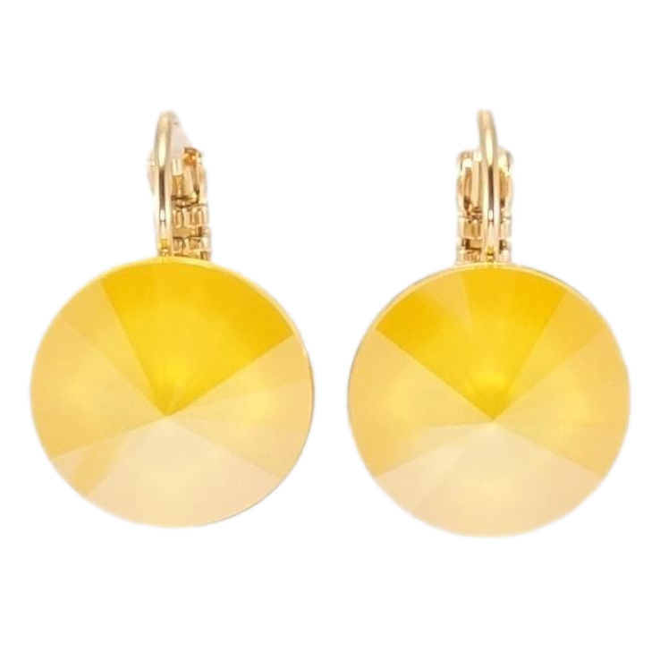 Сережки Xuping колір 18K з кристалами Swarovski французький замок Кристали Buttercup ø 14мм фото №7 Сережки Xuping колір 18K з кристалами Swarovski французький замок Кристали Buttercup ø 14мм фото №7