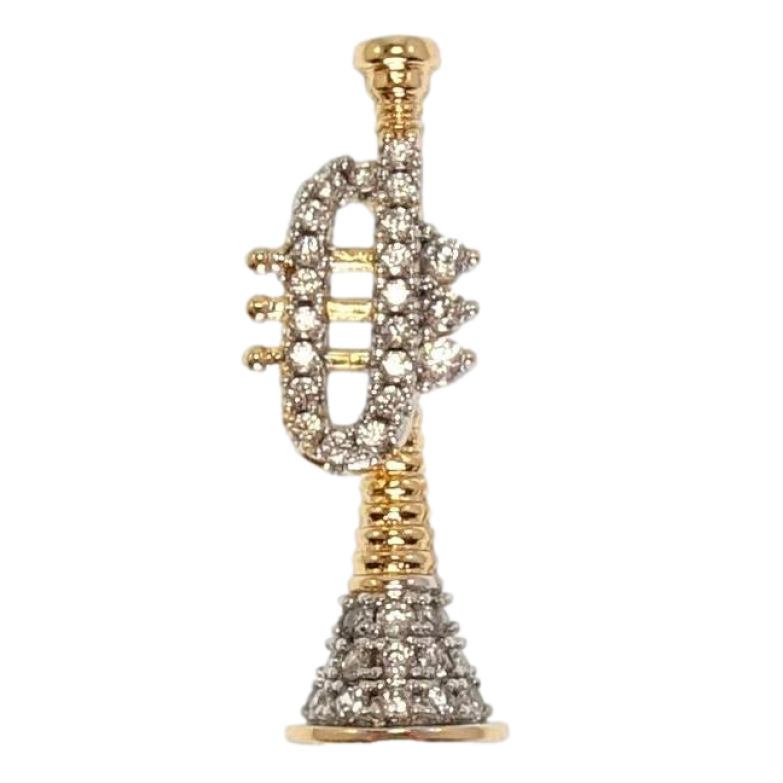 Кулон Xuping Позолота + Родий Труба фото №1 Кулон Xuping Позолота + Родий Труба фото №1