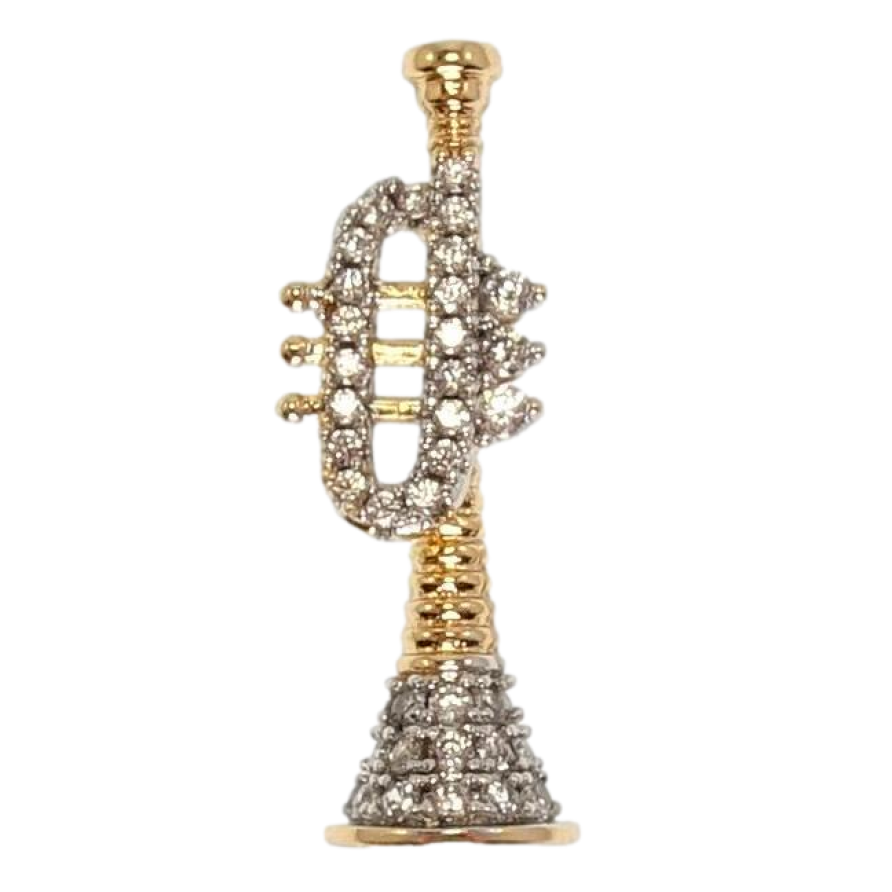 Кулон Xuping Позолота + Родий Труба фото №1 Кулон Xuping Позолота + Родий Труба фото №1