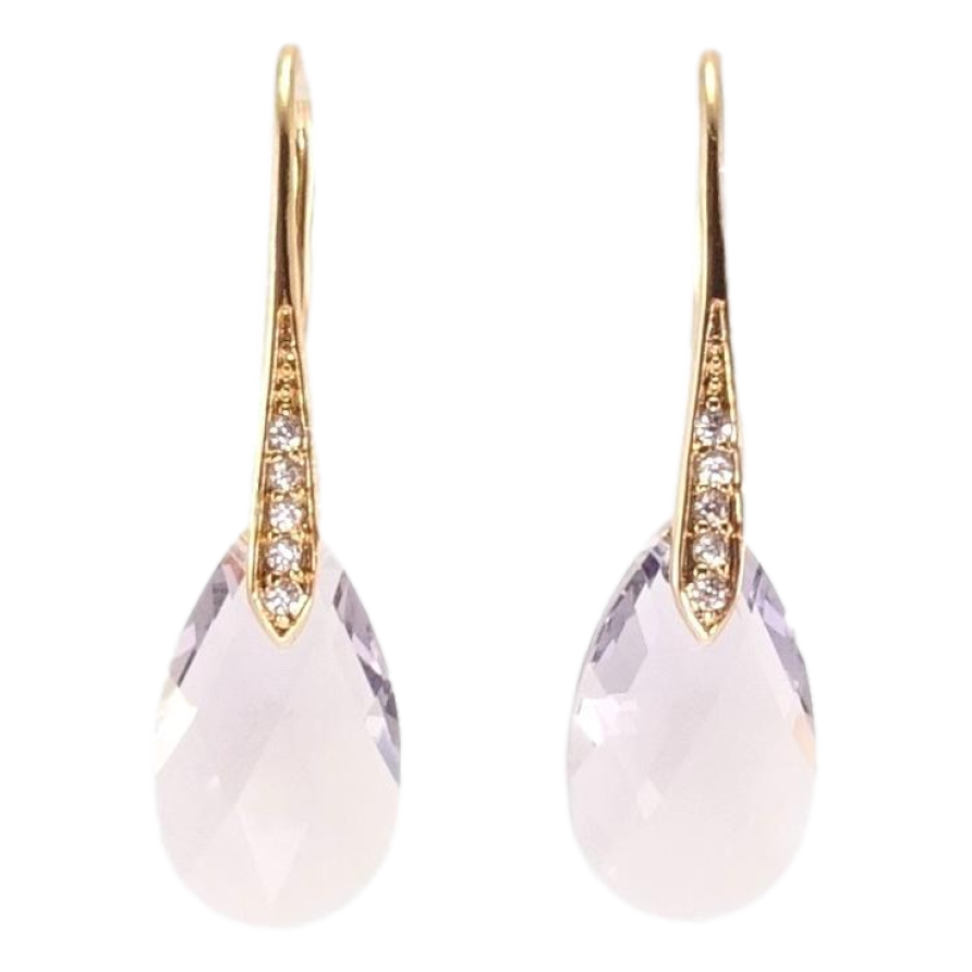 Серьги Xuping цвет 18K с кристаллами Swarovski французский замок Кристаллы Provence Lavender фото №1