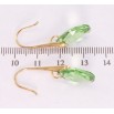 Серьги Xuping цвет 18K с кристаллами Swarovski французский замок Кристаллы Peridot фото №3