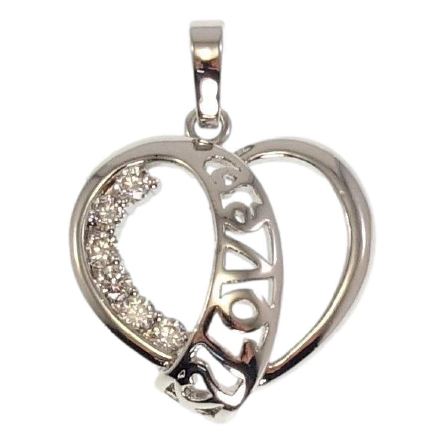 Кулон Xuping Родій Серце Love фото №1