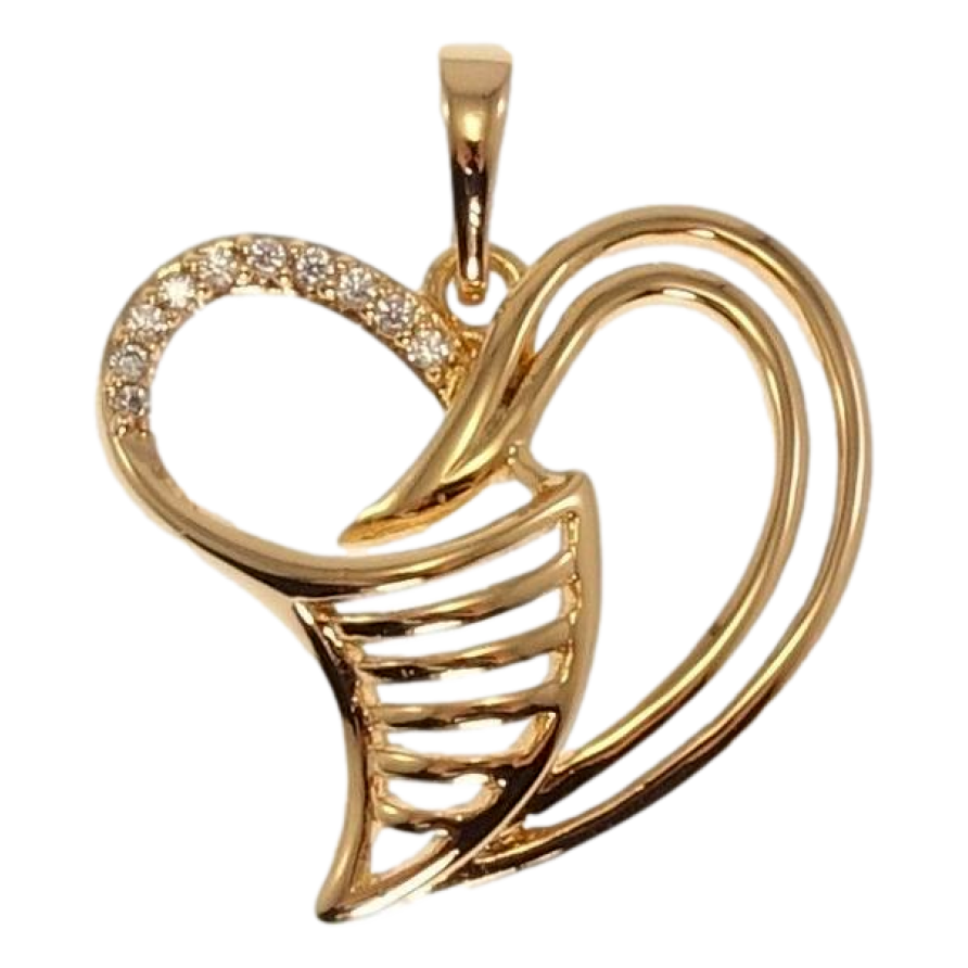 Кулон Xuping Позолота 18K Декоративное сердечко фото №1