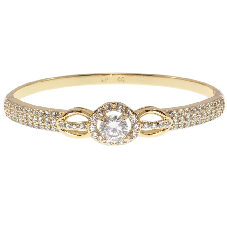 Браслет Xuping Позолота 18K Кристальное очарование ø 6см фото №20