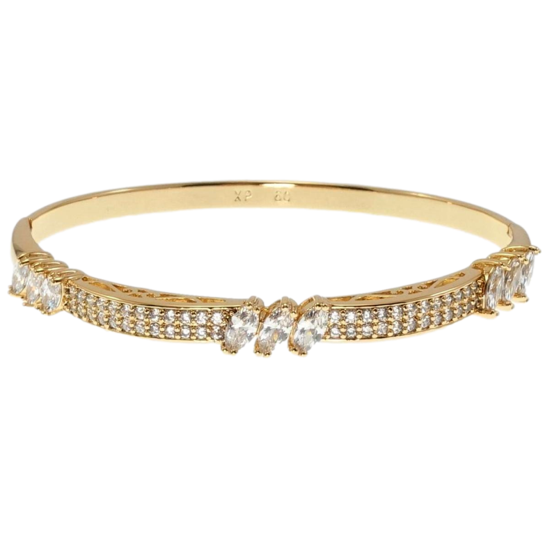 Браслет Xuping Позолота 18K Кристальная классика ø 6см фото №15