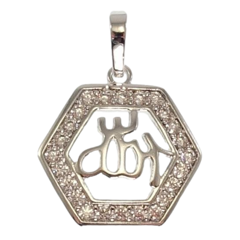 Кулон Xuping Родій Мусульманська підвіска з написом Аллах фото №2 Кулон Xuping Родій Мусульманська підвіска з написом Аллах фото №2