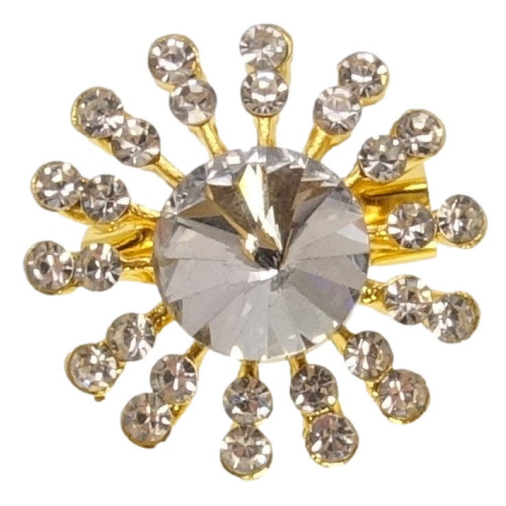 Брошка Сніжинка зі стразами фото №14 Брошка Сніжинка зі стразами фото №14