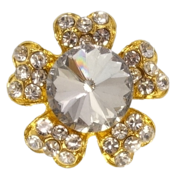 Брошка Квітка зі стразами фото №8 Брошка Квітка зі стразами фото №8