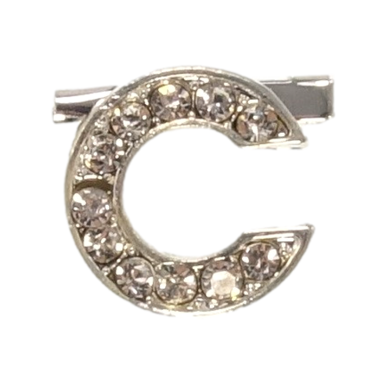 Брошь Буква С с стразами фото №16