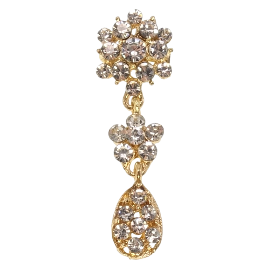 Брошка Квіточки зі страз фото №1 Брошка Квіточки зі страз фото №1