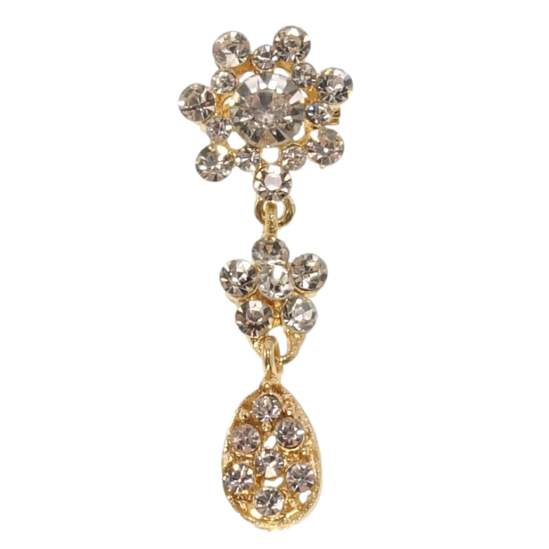 Брошка Квіточки зі страз фото №1 Брошка Квіточки зі страз фото №1