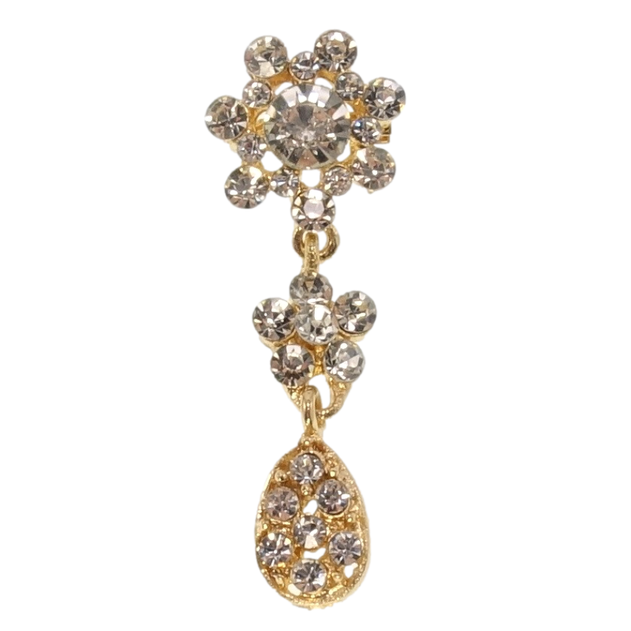 Брошка Квіточки зі страз фото №1 Брошка Квіточки зі страз фото №1