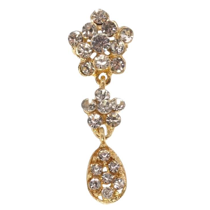 Брошка Квіточки зі страз фото №4 Брошка Квіточки зі страз фото №4