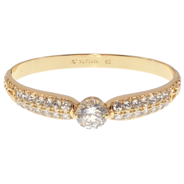 Браслет Xuping Позолота 18K Кристальная изящность ø 6см фото №21