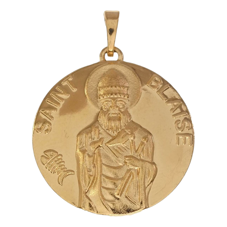 Кулон Xuping Позолота 18K Ладанка Священномученик Власій Молиться за Нас фото №1 Кулон Xuping Позолота 18K Ладанка Священномученик Власій Молиться за Нас фото №1