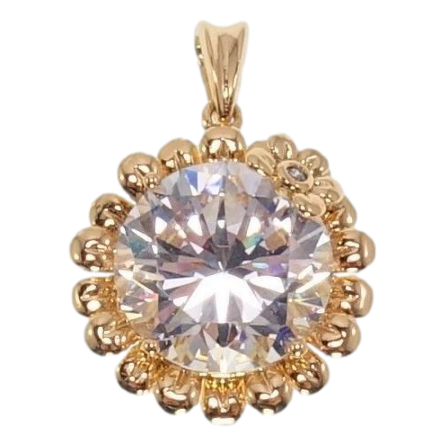 Кулон Xuping Позолота 18K Кристальна квіточка фото №1 Кулон Xuping Позолота 18K Кристальна квіточка фото №1