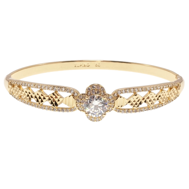 Браслет Xuping Позолота 18K Квіткова ніжність ø 6см фото №21