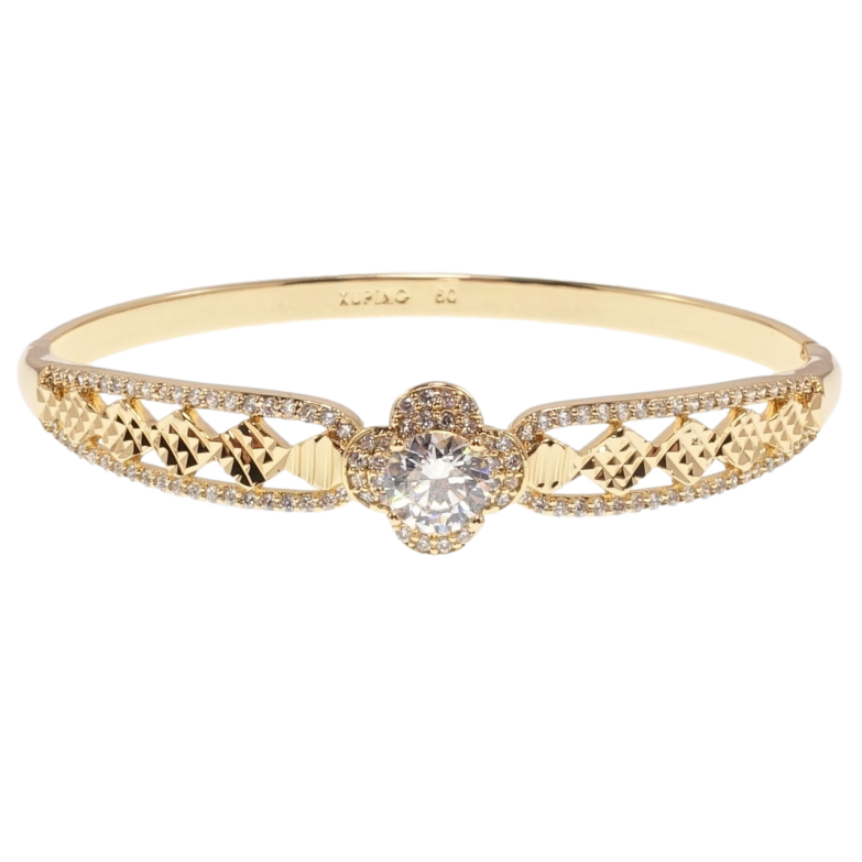 Браслет Xuping Позолота 18K Квіткова ніжність ø 6см фото №6