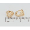 Сережки Xuping M&L Колір 18K колечка Декоративні квіточки фото №2 Сережки Xuping M&L Колір 18K колечка Декоративні квіточки фото №2