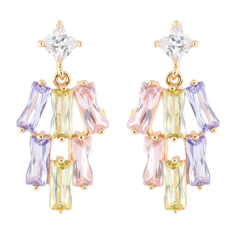 Серьги Xuping M&L Цвет 18K пусеты Декоративные подвески из цветных кристаллов фото №1