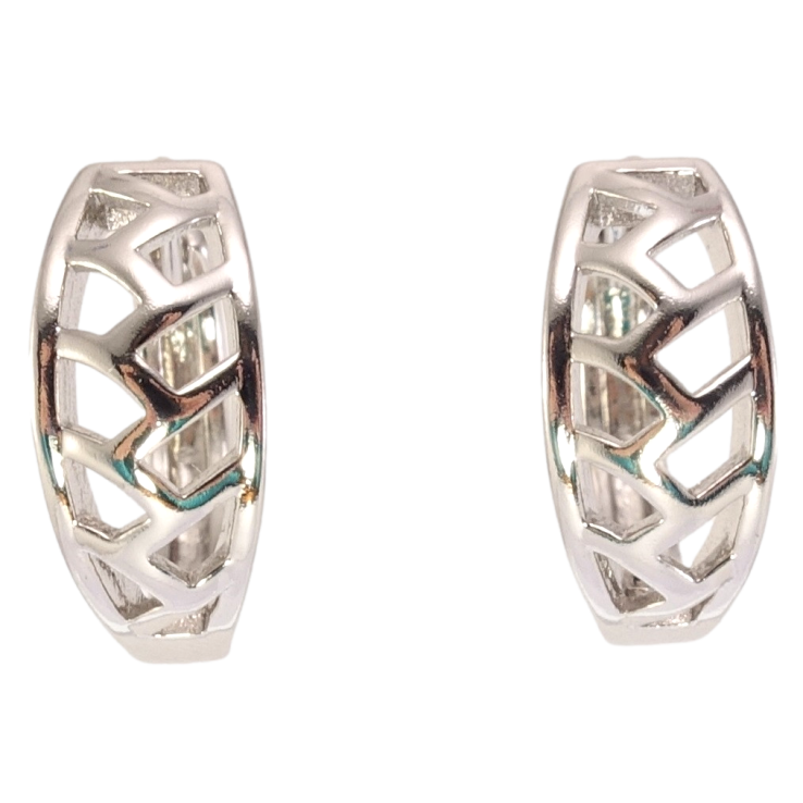 Сережки Xuping M&L Колір Родій колечка Візерунок кіска на один бік фото №15 Сережки Xuping M&L Колір Родій колечка Візерунок кіска на один бік фото №15