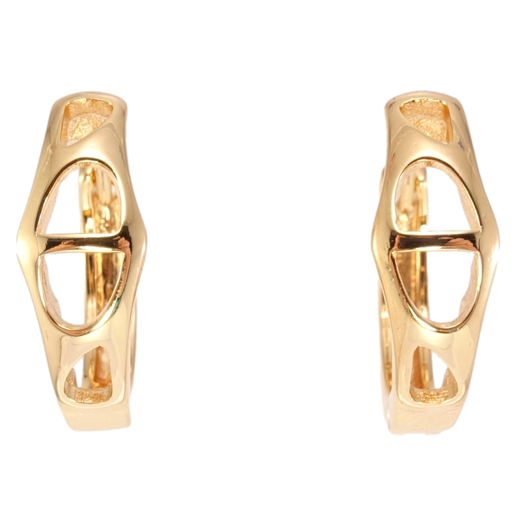 Сережки Xuping M&L Колір 18K колечка Фігурні вирізи фото №17 Сережки Xuping M&L Колір 18K колечка Фігурні вирізи фото №17