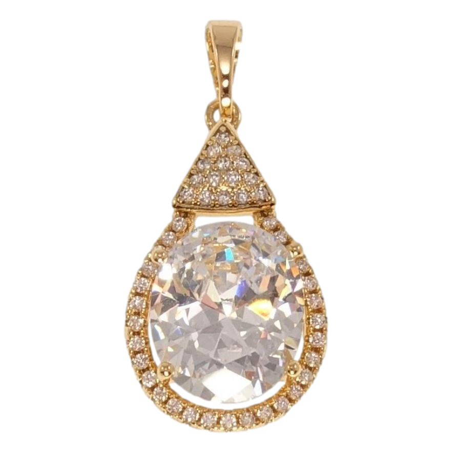 Кулон Xuping Позолота 18K Каплевидный кулон с кристаллом фото №1
