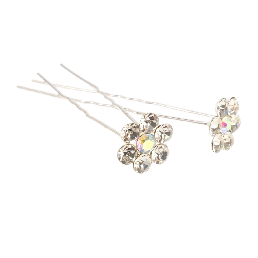 Шпилька для волосся Квіточка зі страз ø 14мм (ціна за одну штуку) фото №1 Шпилька для волосся Квіточка зі страз ø 14мм (ціна за одну штуку) фото №1
