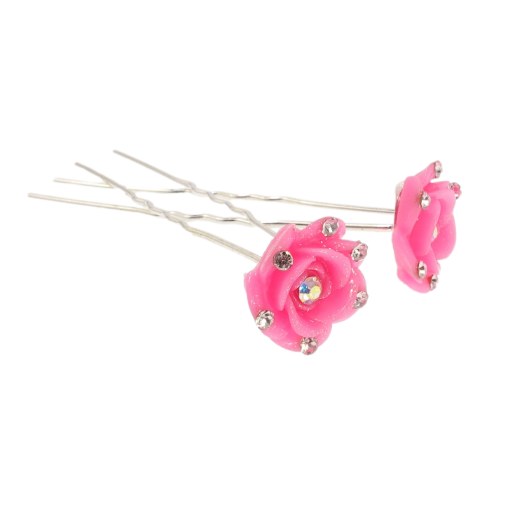 Шпилька для волосся Рожева троянда зі стразами ø 17мм (ціна за одну штуку) фото №10 Шпилька для волосся Рожева троянда зі стразами ø 17мм (ціна за одну штуку) фото №10