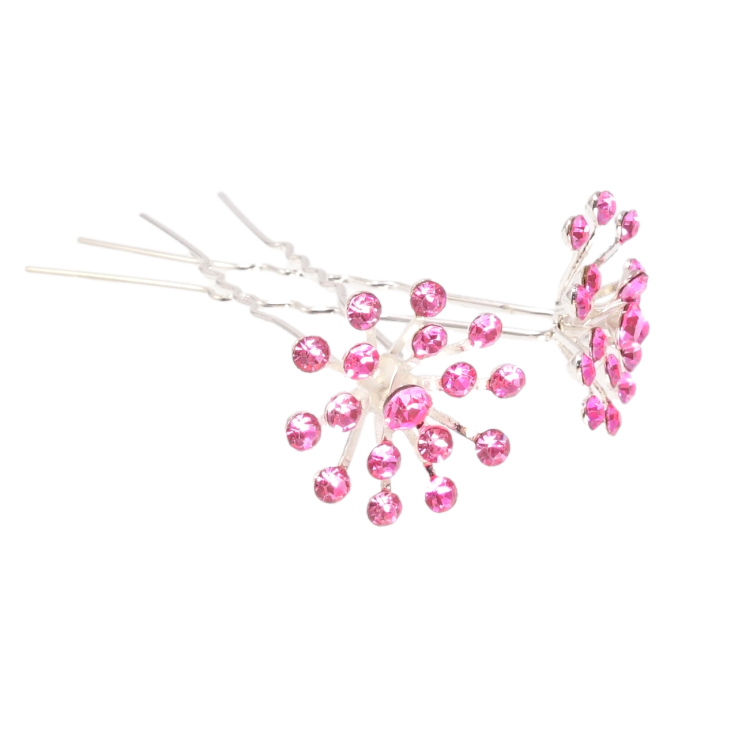 Шпилька для волосся Квітка з рожевих страз (ціна за одну штуку) фото №12 Шпилька для волосся Квітка з рожевих страз (ціна за одну штуку) фото №12