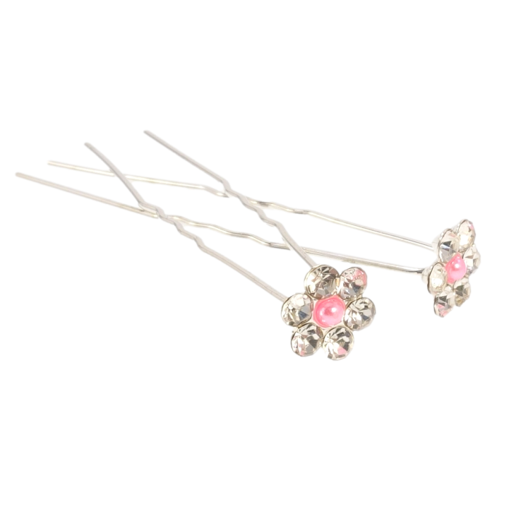 Шпилька для волосся Квітка зі страз та рожевої намистини ø 11мм (ціна за одну штуку) фото №16 Шпилька для волосся Квітка зі страз та рожевої намистини ø 11мм (ціна за одну штуку) фото №16