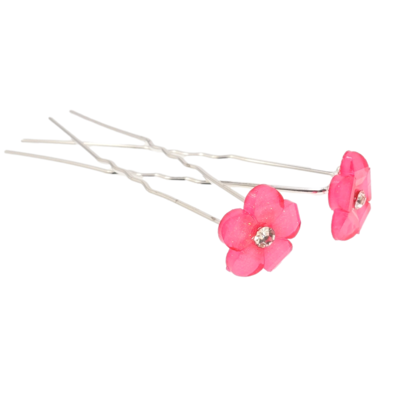 Шпилька для волос Розовый цветок ø 13мм (цена за одну штуку) фото №1