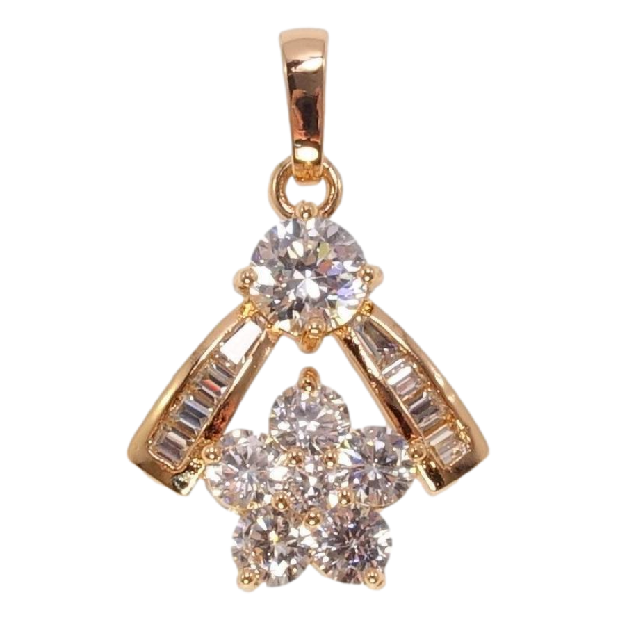 Кулон Xuping Позолота РВ Декоративна кристальна квітка фото №1 Кулон Xuping Позолота РВ Декоративна кристальна квітка фото №1