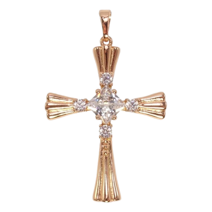 Кулон Xuping Позолота РВ Декоративний Хрест із цирконієм фото №16