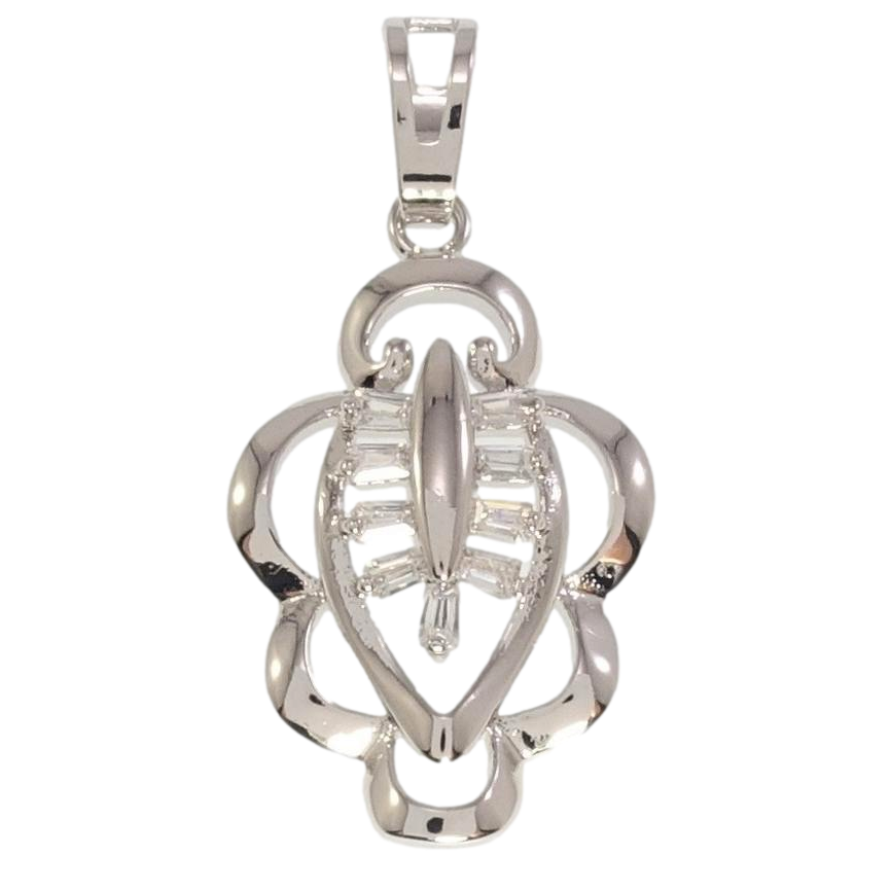 Кулон Xuping Родій Фігурна підвіска з цирконієм фото №1