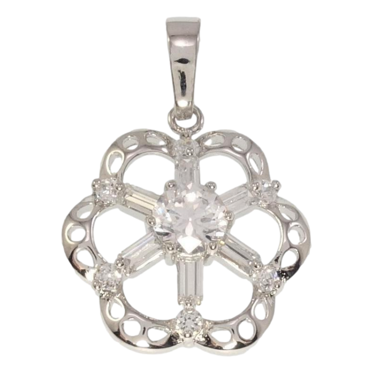 Кулон Xuping Родій Квітка з цирконієм фото №21