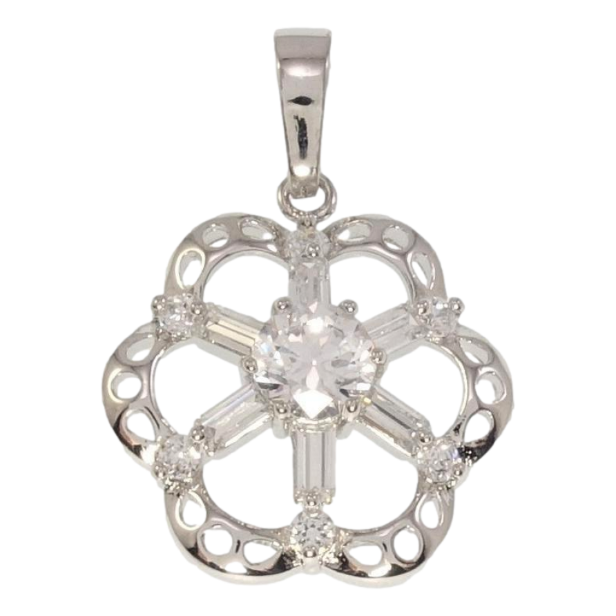 Кулон Xuping Родий Цветок с цирконием фото №1