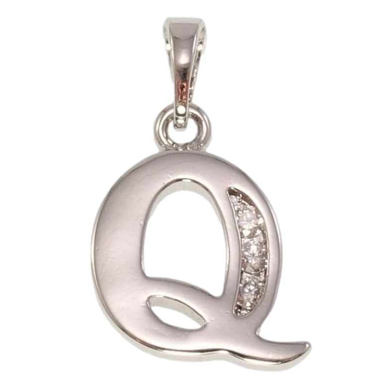 Кулон Xuping Родий Буква Q фото №1